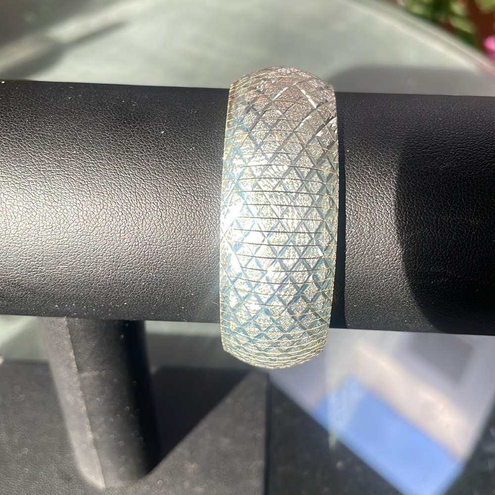 Italian sterling silver, JCM, flex bangle bracelet - Picture 11 of 14